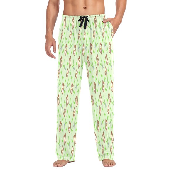 Gardening carrots seeds clippers sprouts Pajama Pants for Men, Men's Separate Bottoms, Lounge Pants
