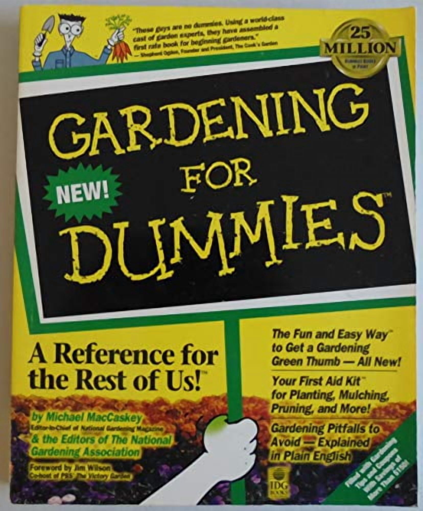 Pre-Owned Gardening for Dummies, For Dummies Series, by Michael MacCaskey, (Paperback), Textbooks, English