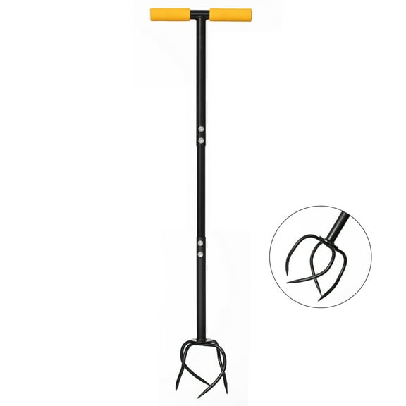 Gardenised 40-inch Lawn Aerator Spike - Soil Aerating Tool for Lawn Care, Yard and Garden Health - Perfect for Compact Soil, Grass Aeration, Lawn Revitalization with Comfortable Soft Sponge Grip