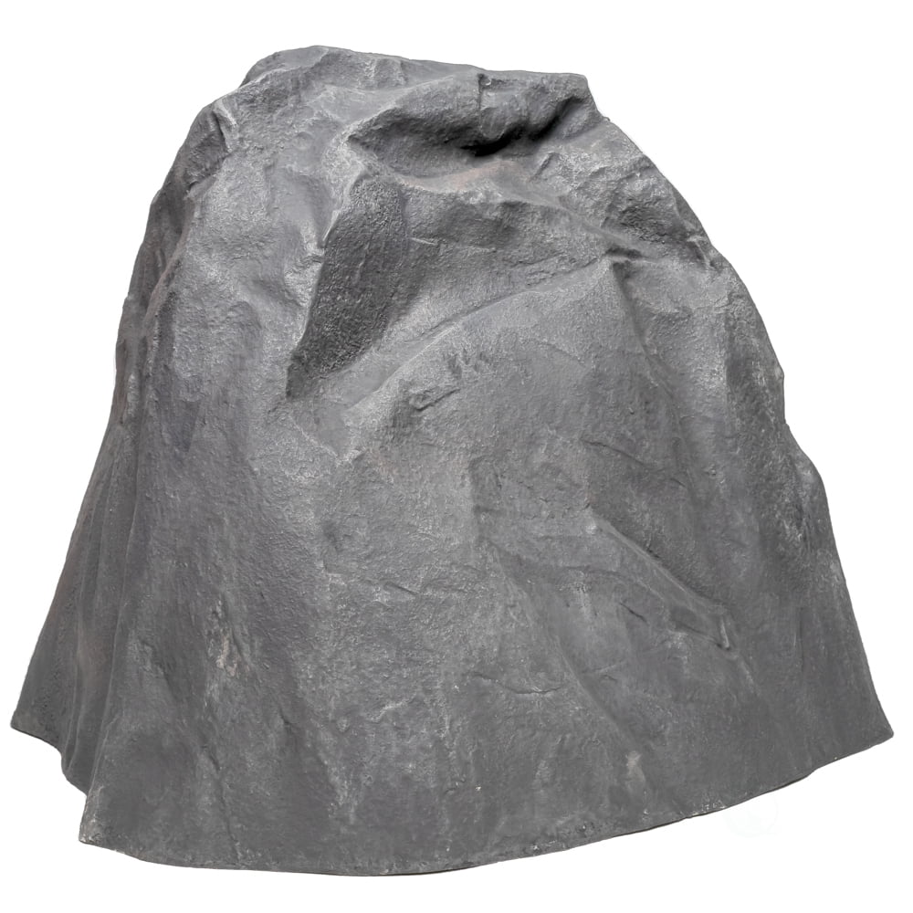 Large Black Fiberglass Artificial Rock for Gardens and Lawns