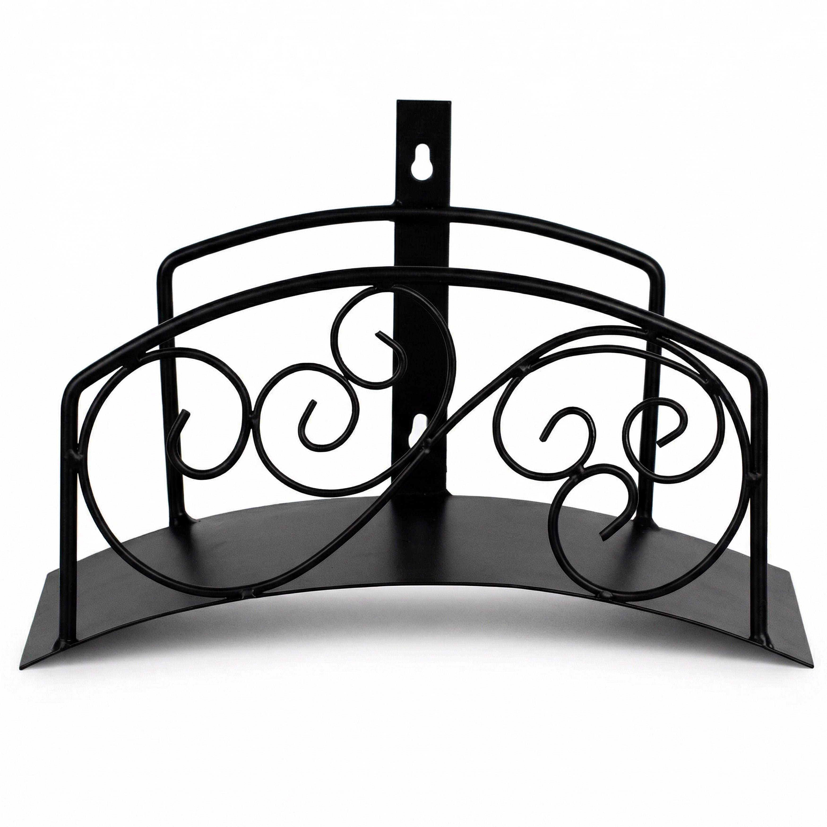 Gardenised Metal Wall-Mount Classic Swirl Hose Holder Heavy-Duty Outdoor Hanger and Water Hose Organizer with Sturdy Reel Hooks & Screws for Yard Lawn Garden Patio Landscaping and Home Use, Bronze