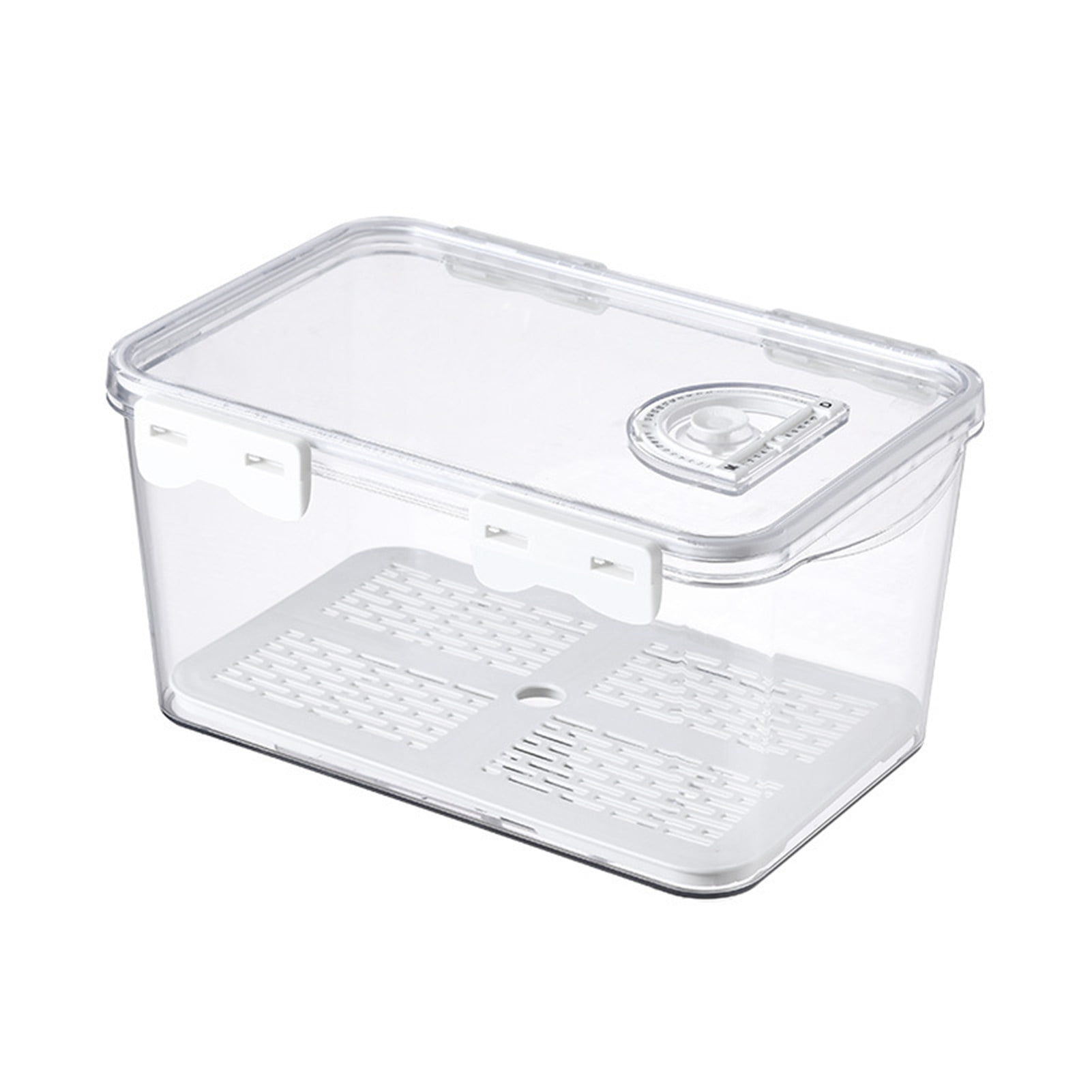 Gardenne Fridge Crisper Fridge Storage Box High Capacity Drainage Holes