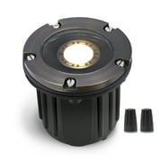Gardenreet Brass Well Lights Landscape Led In Ground,12V LED Outdoor Landscape Lighting Well Lights for Tree, Pathway Without MR16 BulbOpen Top