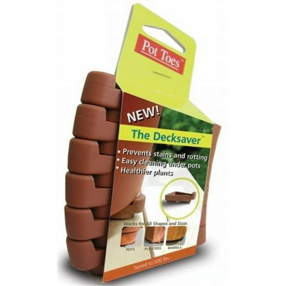 Gardenrite Pot Toes 6 Pack Terra Cotta Pot Toes   - Pack of 6