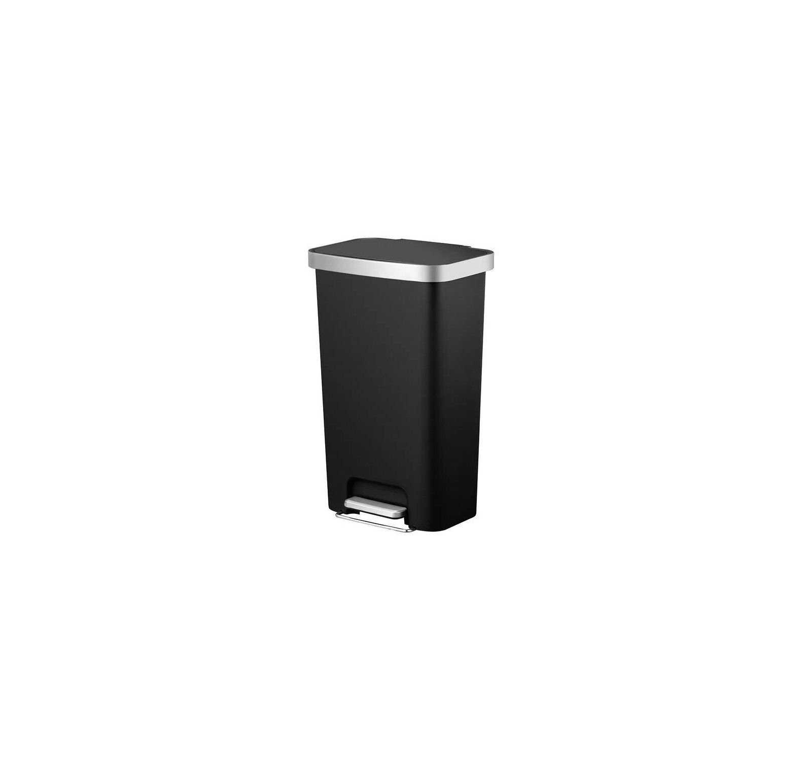 Gardens 11.9Gallon Trash Can Plastic Step On Kitchen Trash Can