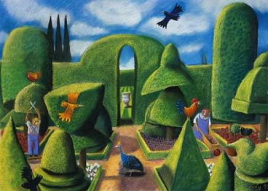 Gardens Canvas Art - Judy Byford (20 x 28)