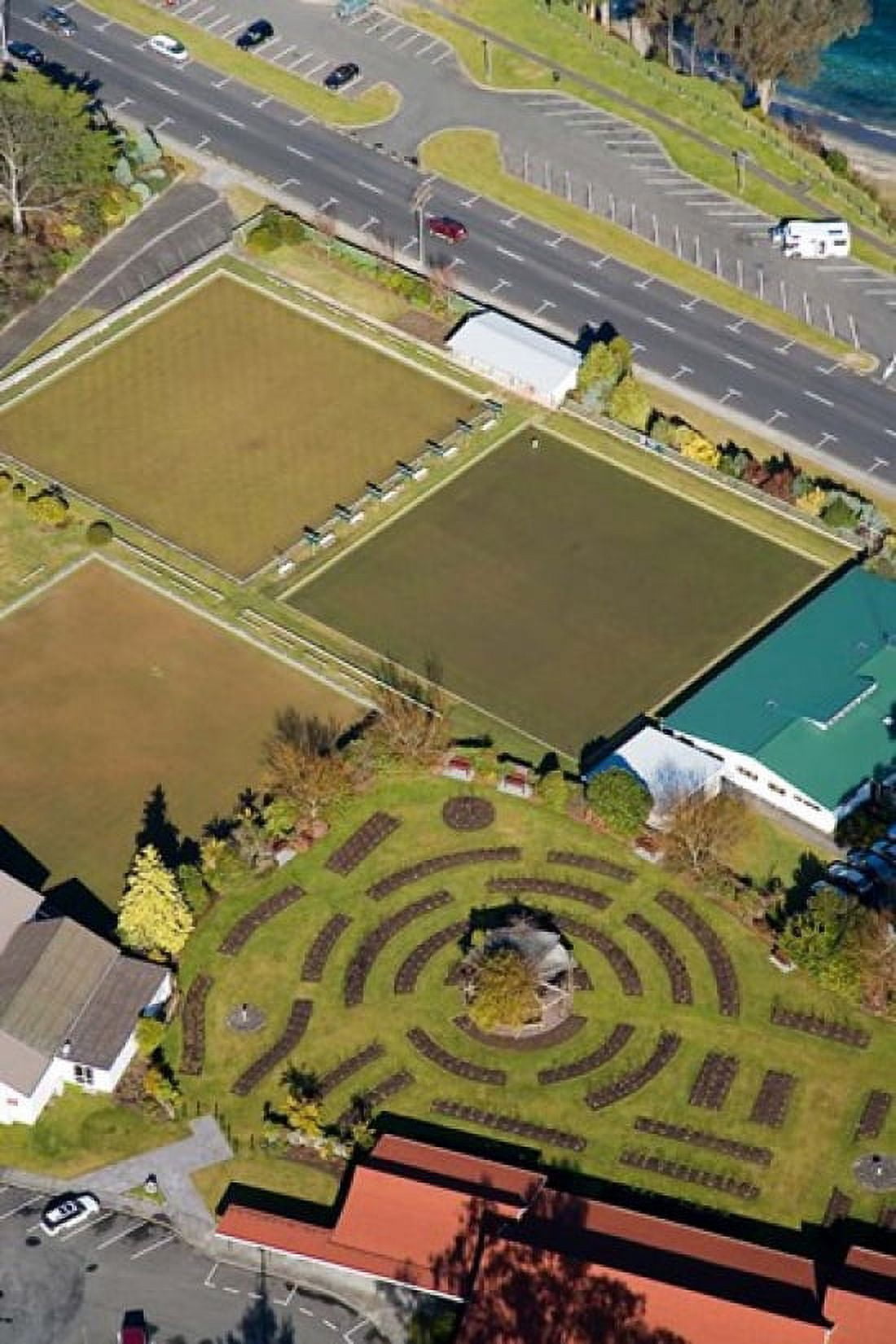 Gardens and Bowling Greens Taupo North Island New Zealand Canvas Art - David Wall DanitaDelimont (23 x 34)