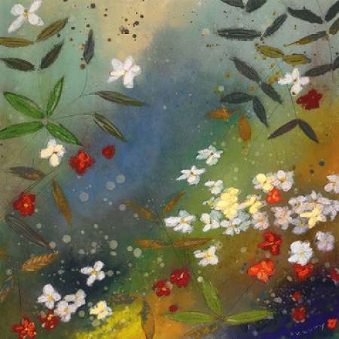 Gardens in the Mist II Canvas Art - Aleah Koury (24 x 24)