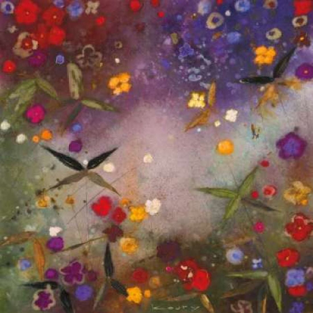 Gardens in the Mist V Canvas Art - Aleah Koury (24 x 24)