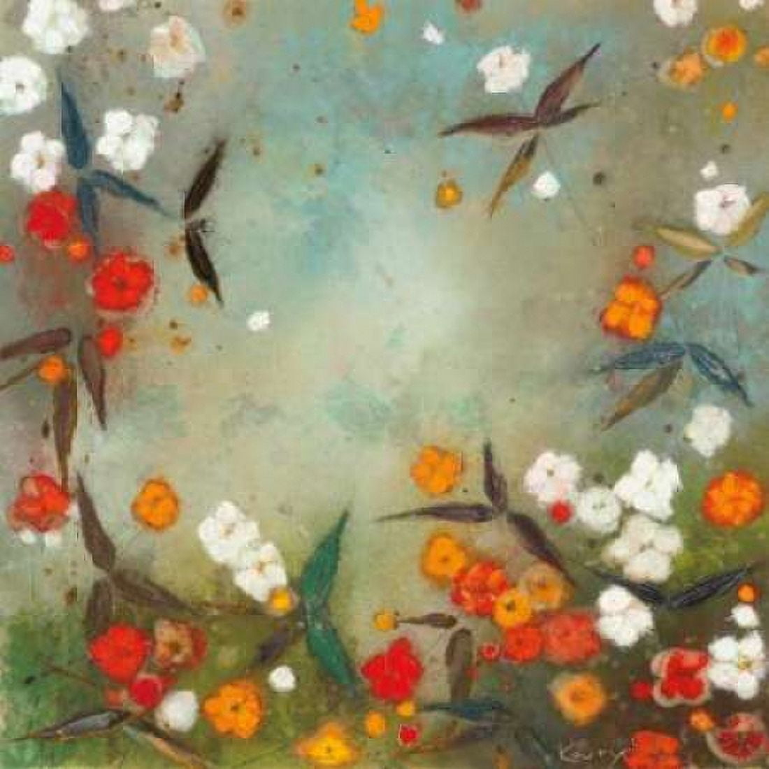 Gardens in the Mist VII Canvas Art - Aleah Koury (24 x 24)