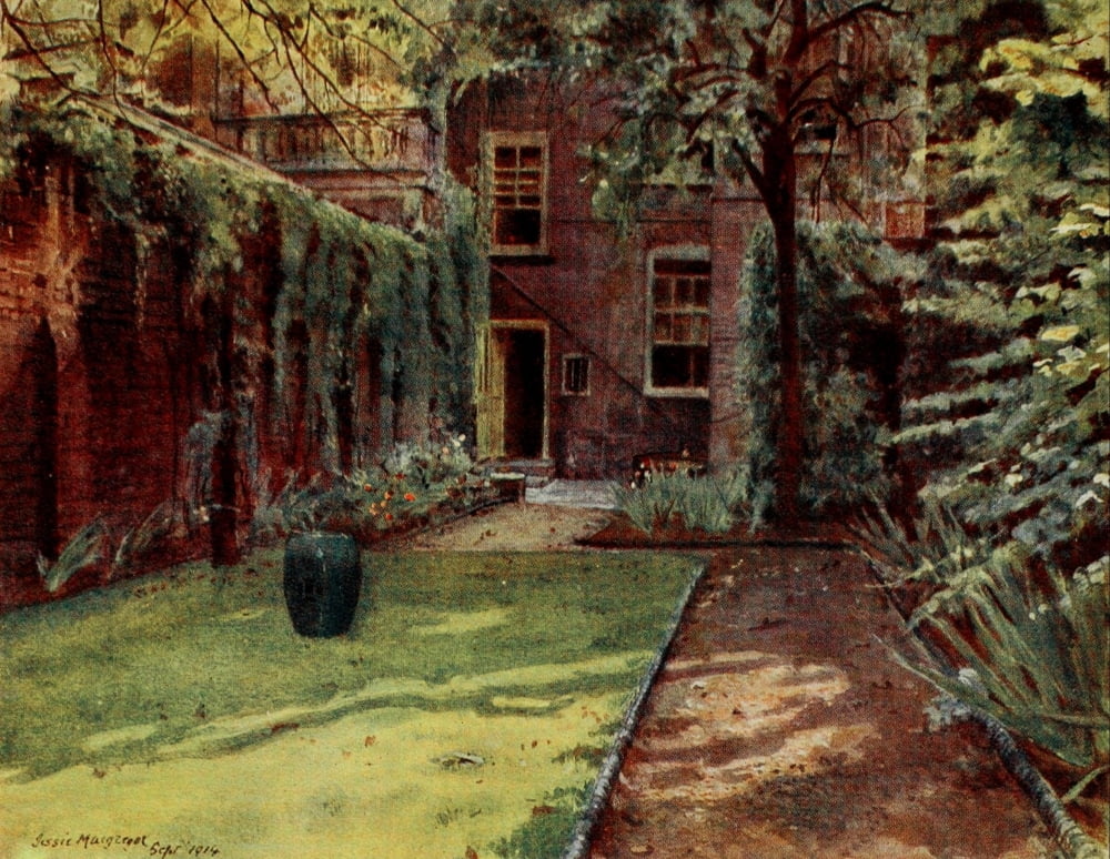 Gardens of Celebrities 1918 Carlyle House Canvas Art - J MacGregor (18 x 24)