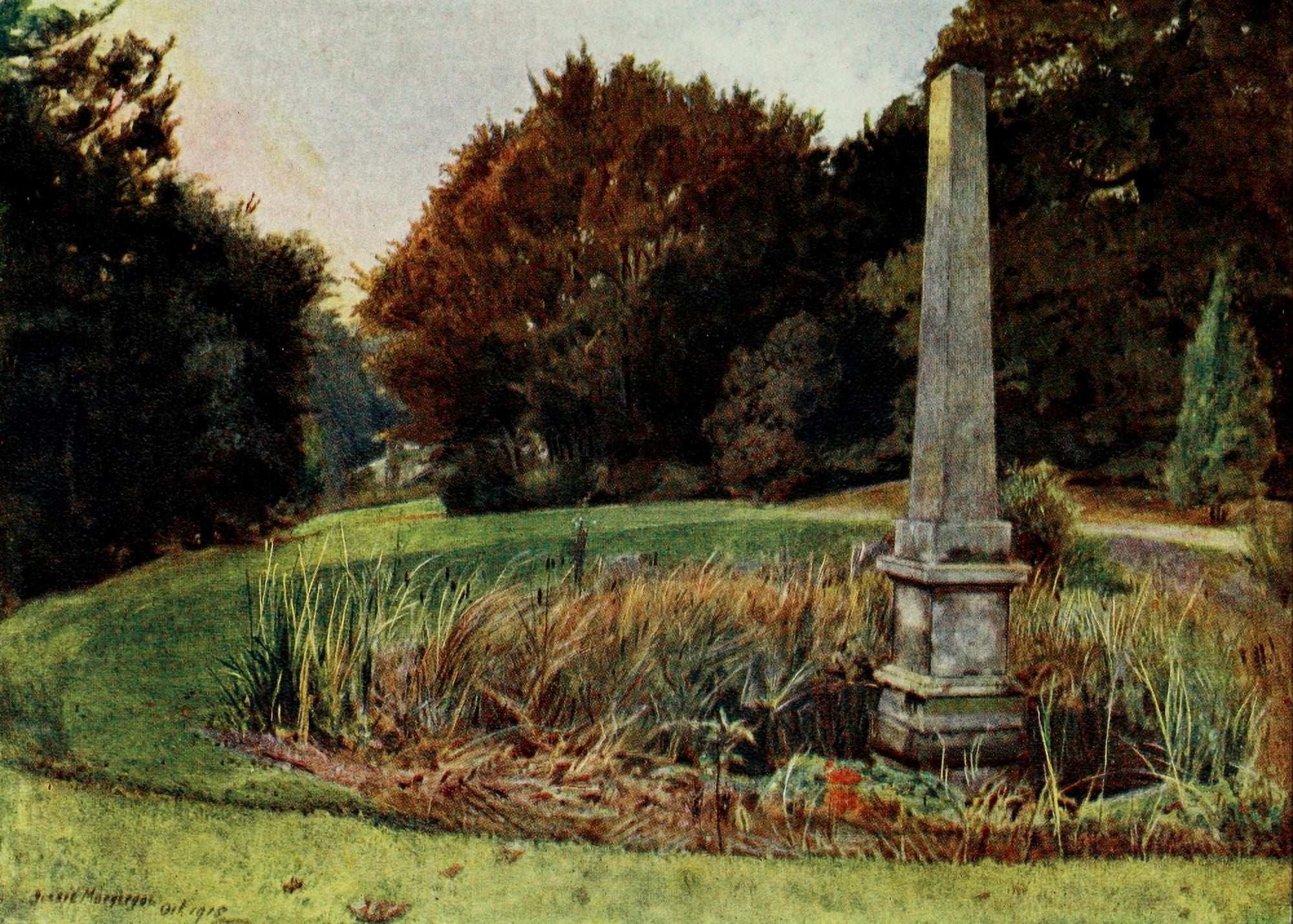 Gardens of Celebrities 1918 Chiswick House Canvas Art - J MacGregor (24 x 36)