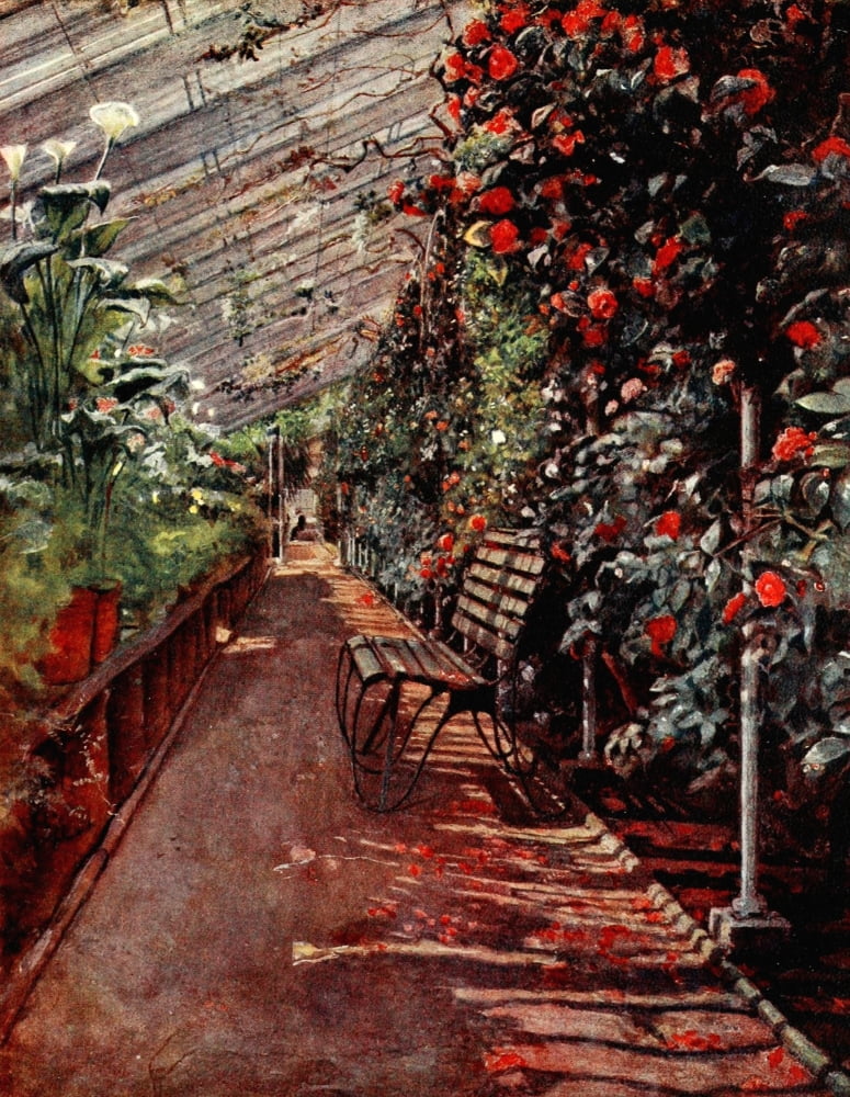 Gardens of Celebrities 1918 Chiswick House Conservatory Canvas Art - J MacGregor (18 x 24)
