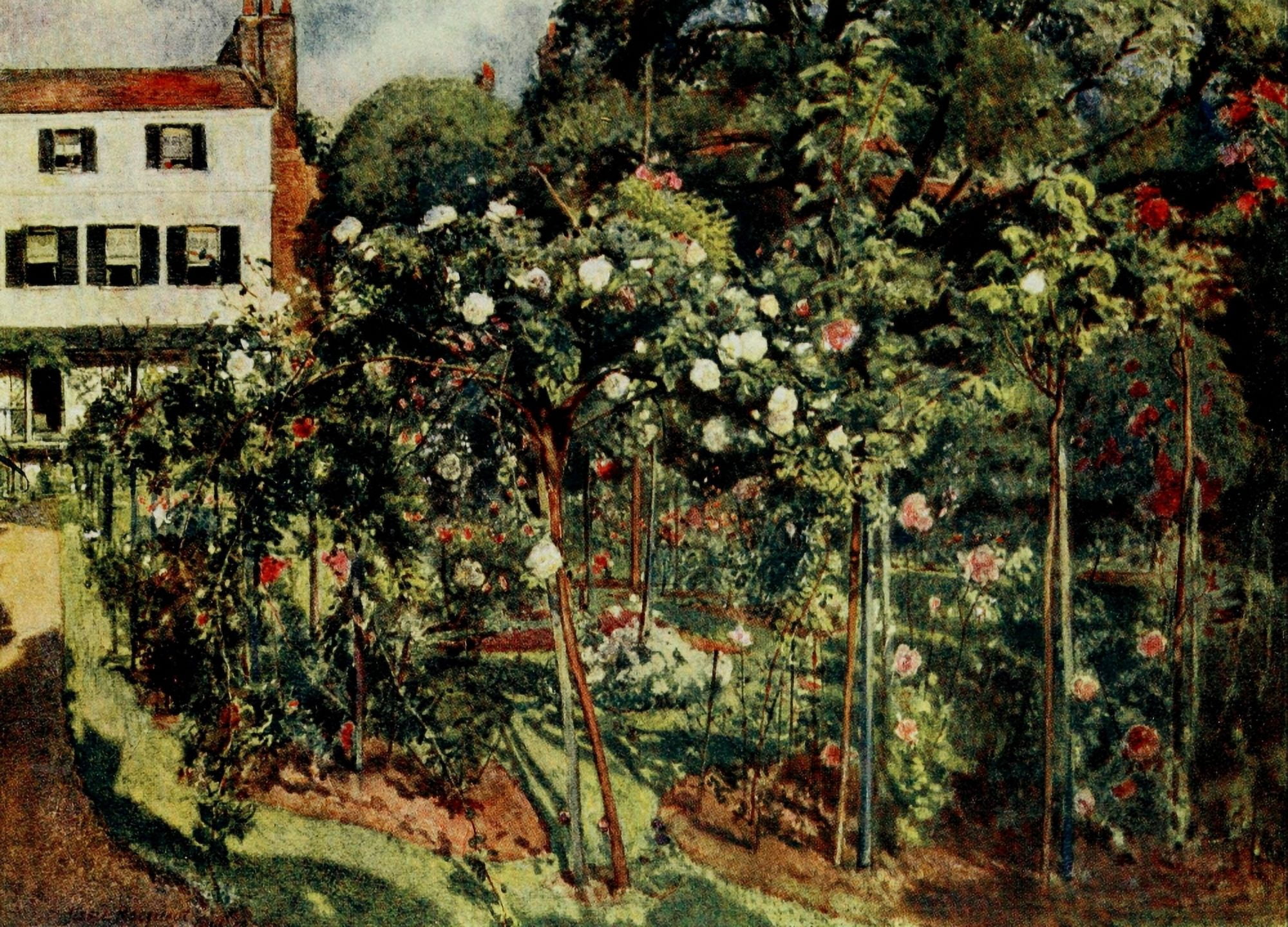 Gardens of Celebrities 1918 Grove Highgate Canvas Art - J MacGregor (18 x 24)
