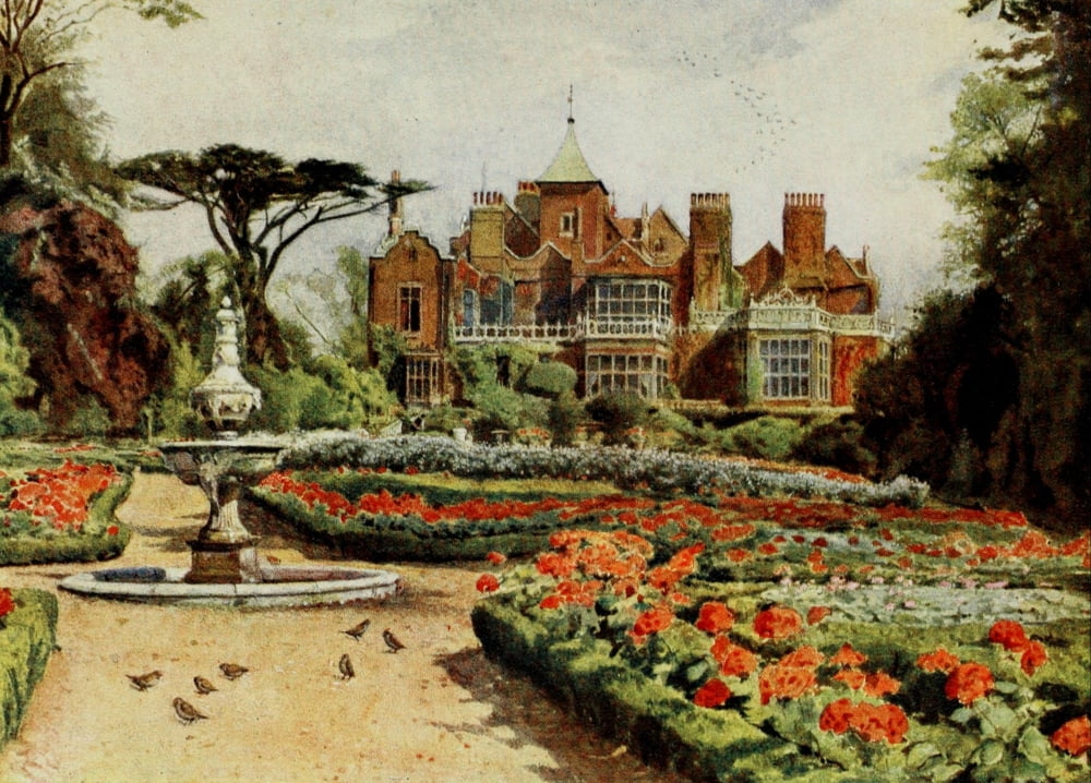 Gardens of Celebrities 1918 Holland House Canvas Art - J MacGregor (24 x 36)