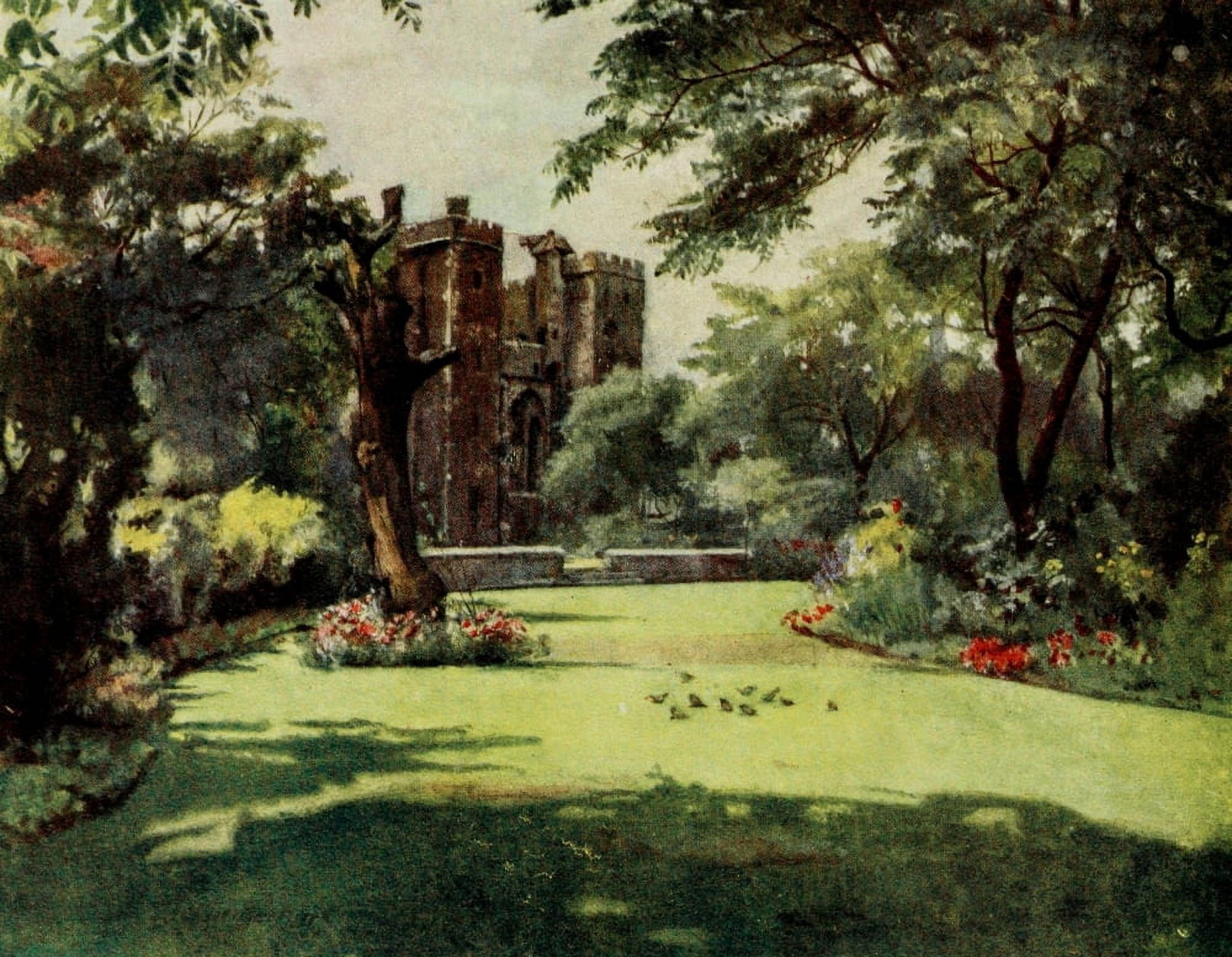 Gardens of Celebrities 1918 Lambeth Palace Canvas Art - J MacGregor (24 x 36)