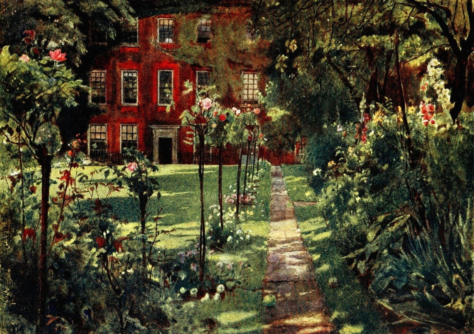 Gardens of Celebrities 1918 Walpole House Canvas Art - J MacGregor (18 x 24)