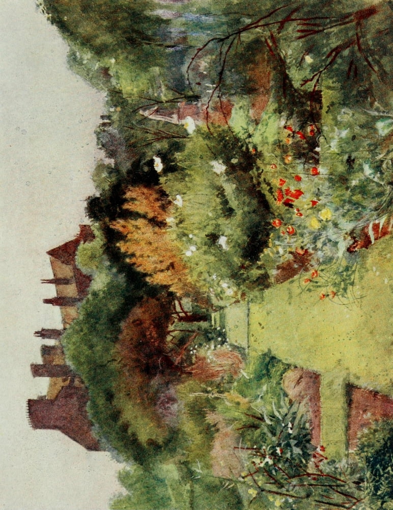 Gardens of Celebrities & Celebrated Gardens 1918 Physicke Garden Chelsea Canvas Art - Jessie MacGregor (24 x 36)