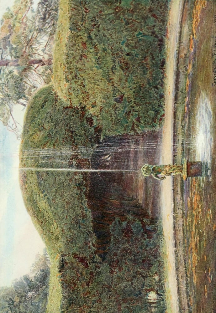 Gardens of England in the Midland & Eastern Counties 1908 Melbourne Hall Derbs Canvas Art - George S Elgood (24 x 36)