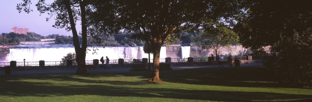 Gardens on Canadian side of falls Niagara Falls Ontario Canada Canvas Art - Panoramic Images (36 x 12)