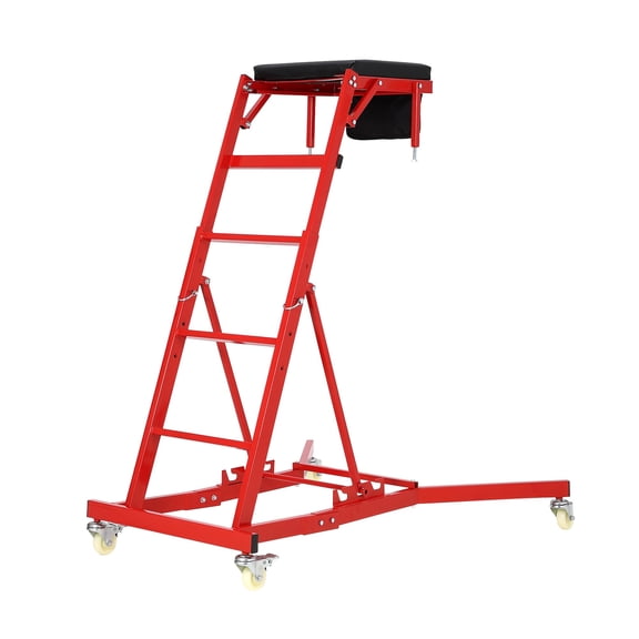 Garderth Top Automotive Creeper,Topside Automotive Engine Creeper,400LB Capacity Top Side Creeper,High Top Creeper 49"-69" Adjustable Height With Locking Wheels,Tool Tray For Auto Repair Maintenance