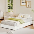 thumbnail image 1 of Garderth Twin Bed Frame,Full Size Low Bed Frame Without Headboard,Thick Fabric Upholstered Platform Bed Queen,King Size Bed Frame With Wood Legs,No Box Spring Needed,Easy Assembly, 1 of 8