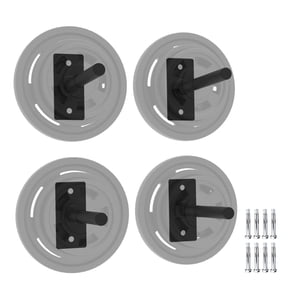 Garderth Weight Plate Holder,Wall Mounted Weight Rack Storage,Weight Plate Rack For All Size Bumper Plates,Max Weight Capacity 300 Lb,For Home Gym Organizer