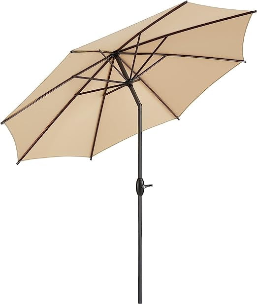 Gardesol 9 FT Patio Umbrella, Outdoor Table Umbrella with Push Button