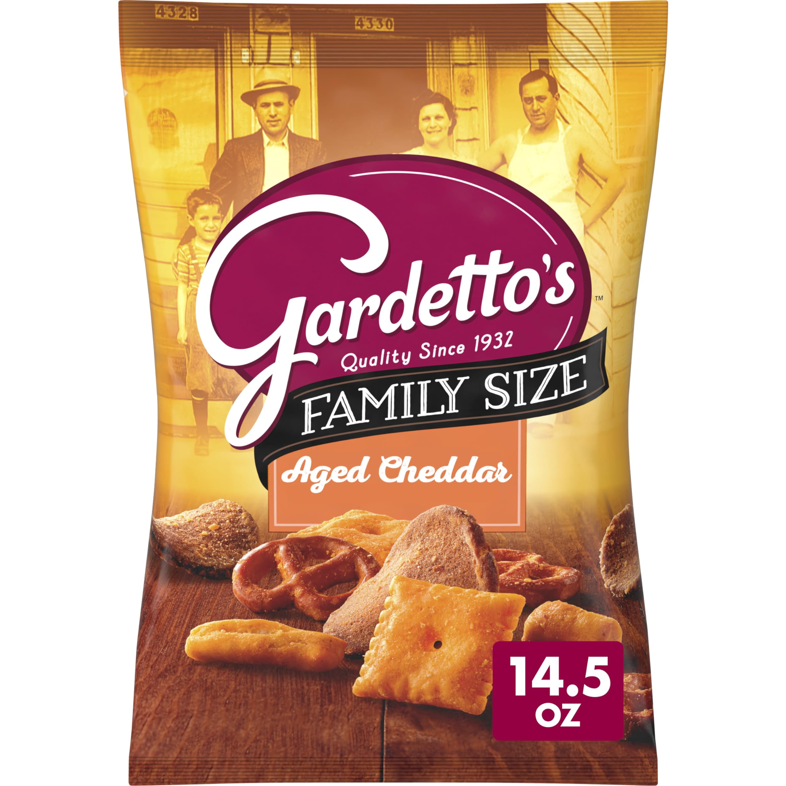 Gardetto's Aged Cheddar Snack Mix Family Size, 14.5 OZ SHO8