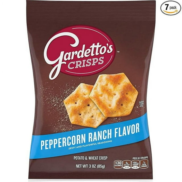 Gardetto's Crisps Peppercorn Ranch, 3 Oz (Pack of 7)