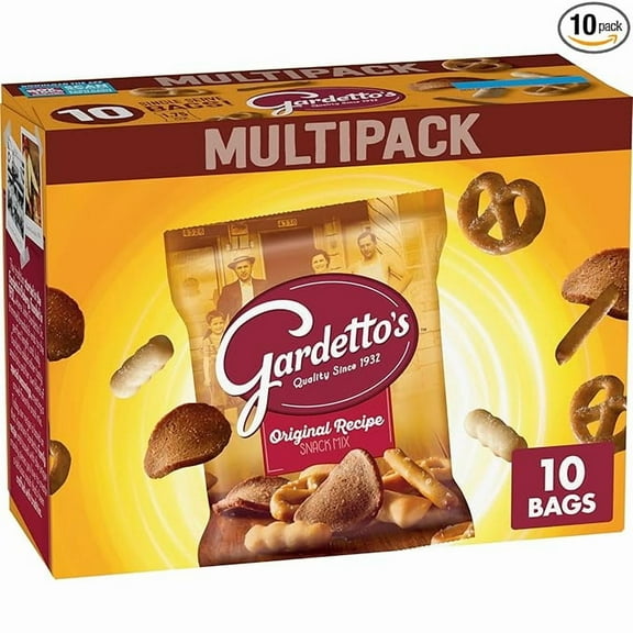 Gardetto's Original Recipe Snack Mix, Single Serve Bags Multipack, 10 Ct, 17.5 oz
