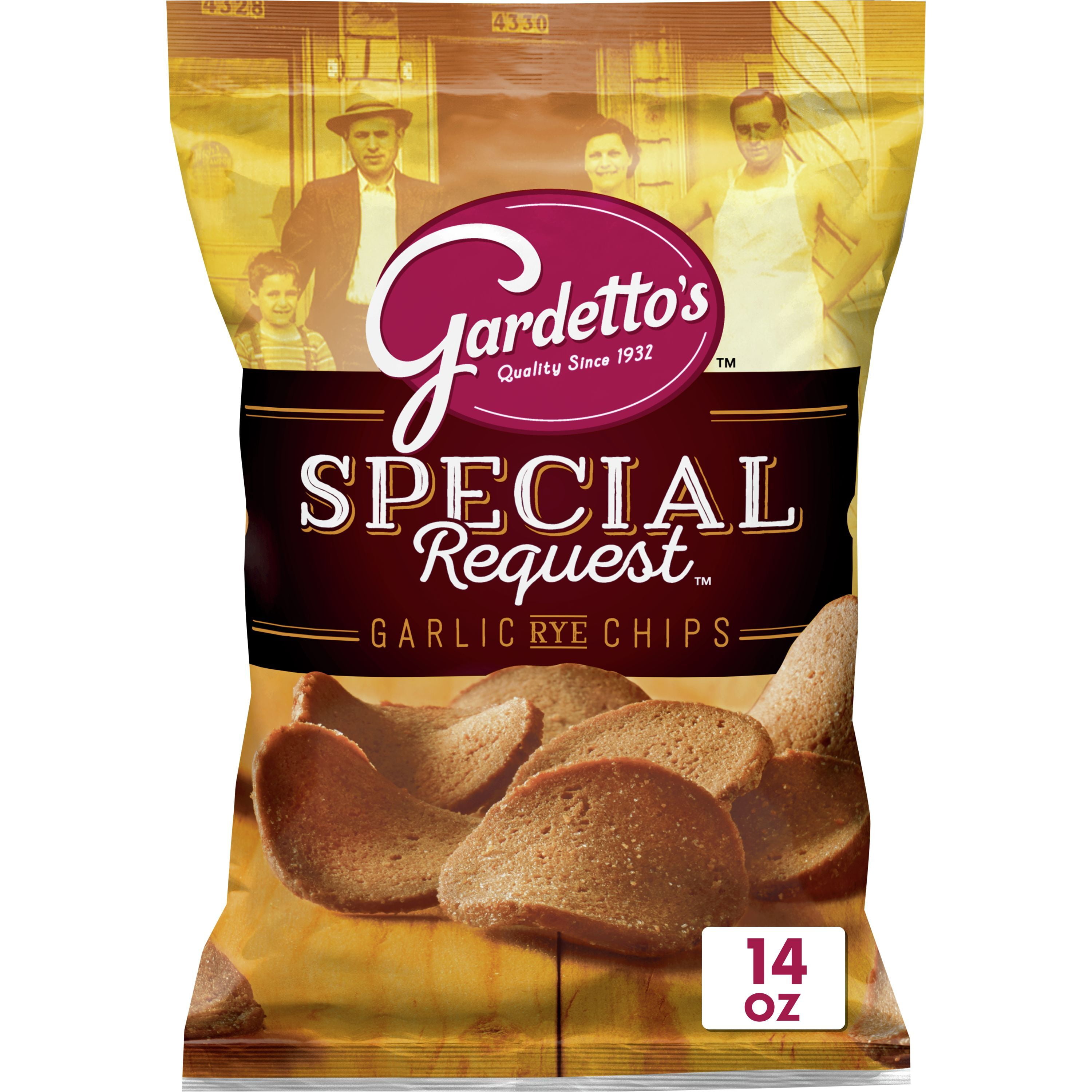 Gardetto's Snack Mix, Roasted Garlic Rye Chips, 14 oz 