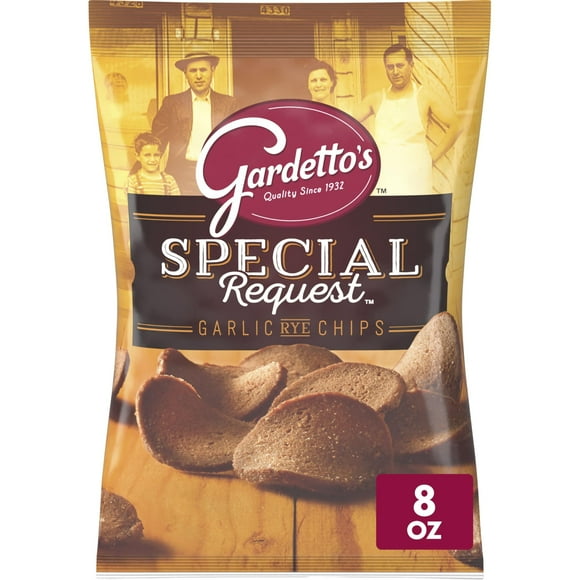 Gardetto's Special Request Garlic ESF27 Rye Chips, Snack Bag, 8 oz