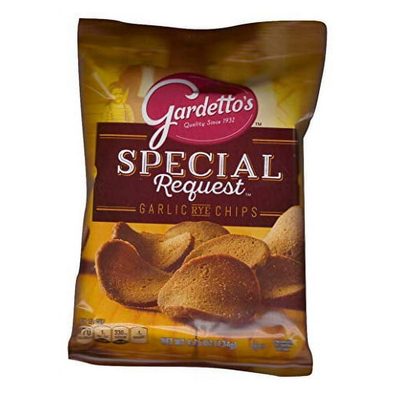 Gardetto's Original Roasted Garlic Rye Chips, Snack Mix, 5.5 oz.
