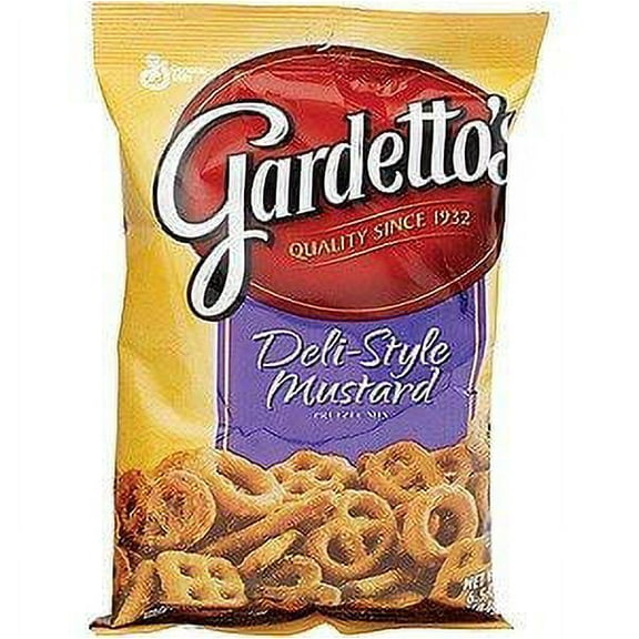 Gardettos Deli Style Mustard Pretzel Mix 5.5 oz [7-Bags]