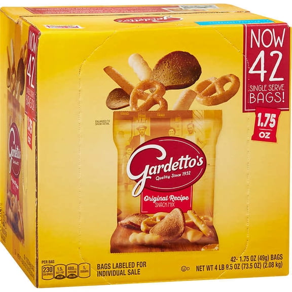 Gardetto's Snack Mix, Original, 1.75 oz, 42-count