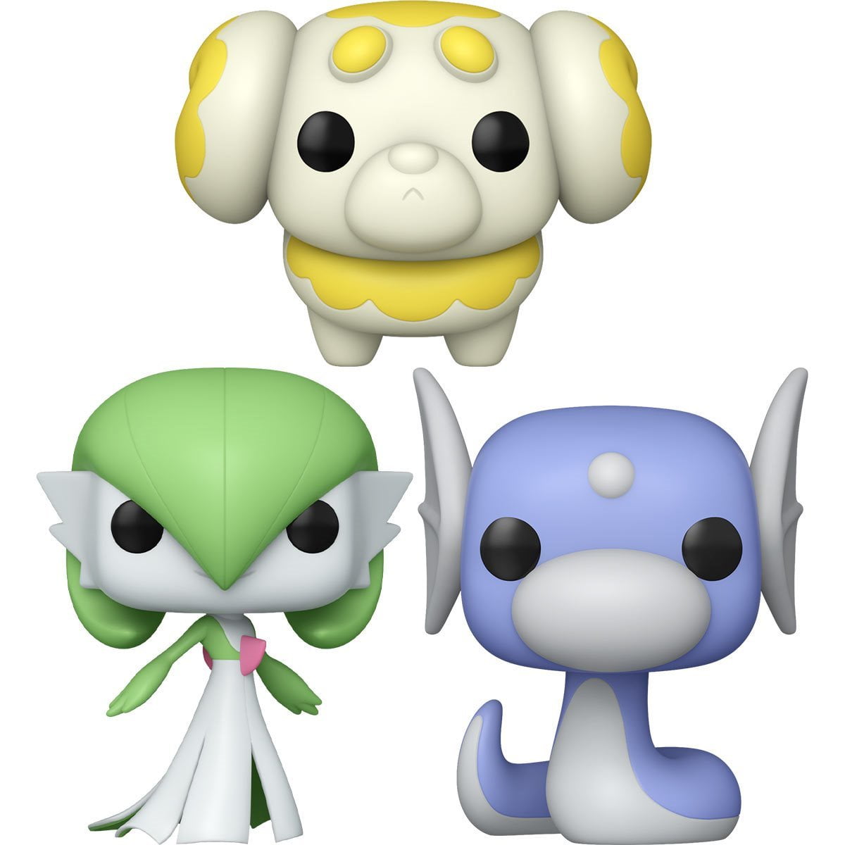 Gardevoir #1052, Fidough #1051 and Dratini #1050 Funko Pop Bundle