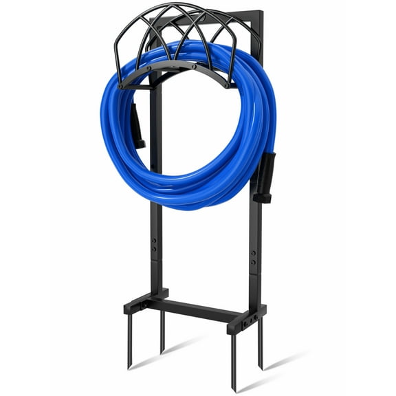 Gardguard Garden Hose Holder & Reels Detachable Water Hose Holder Heavy Duty Hose Holder Freestanding Stand for Outside Yard Lawn