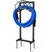 Gardguard Garden Hose Holder & Reels Detachable Water Hose Holder Heavy Duty Hose Holder Freestanding Stand for Outside Yard Lawn