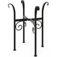 thumbnail image 1 of Gardien Products Textured Black Steel and Aluminum Plant Stand, 1 of 6