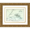 thumbnail image 1 of Gardiner 14x11 Gold Ornate Wood Framed with Double Matting Museum Art Print Titled - Africa Battle of the Nile 1798 Egypt, 1 of 4