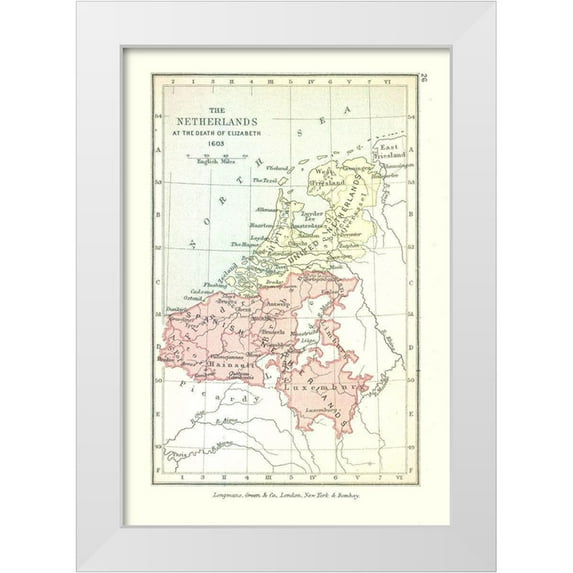 Gardiner 23x32 White Modern Wood Framed Museum Art Print Titled - Europe Netherlands - Gardiner 1603