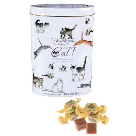 Gardiners of Scotland Vanilla Fudge Thank You Tins 'Cats', 8.8-Ounce