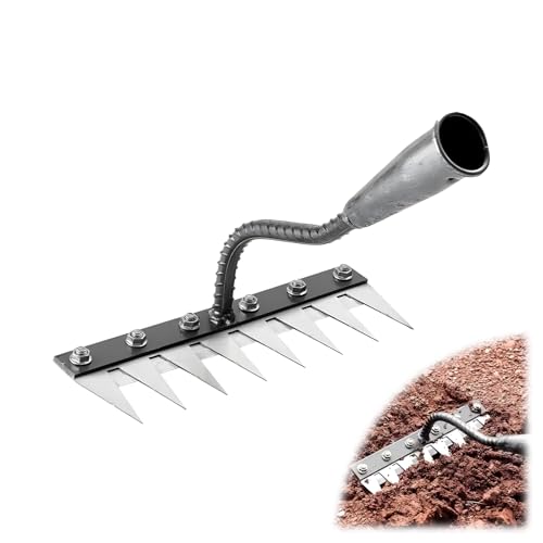 Garding Rale Garding Iron Weeding Rake, 2025 Garden Weeder, 5/6/7/8 Teeth Carbon ...