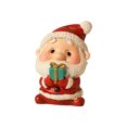 thumbnail image 1 of Gardjoe 5 Piece Christmas Resin Figurine Gift Box Set with Santa Snowman Bear Reindeer and Tree for Holiday Tabletop Shelf and Tree Display, 1 of 6