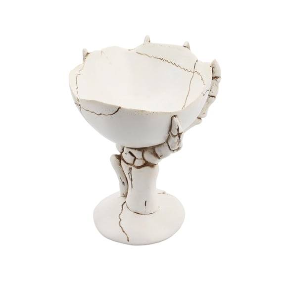 Gardjoe Halloween Skeleton Candy Bowls Halloween Skull Bowl Resin Skeleton Hand Candy Dish- Bowl Holder Home Bar Desktop Decoration Figurine Tray