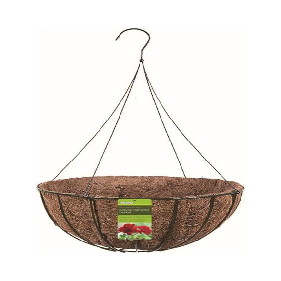 Gardman 14 in. Dia. Wire Hanging Basket Black