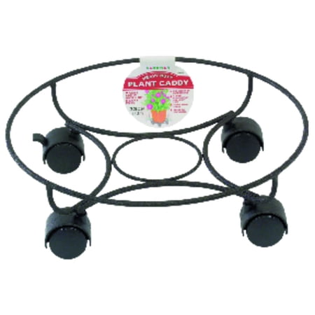 Gardman 4.5 in. H X 13 in. W Metal Planter Caddie Black