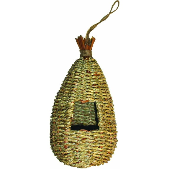 Gardman BA05202 Woven Rope Teardrop Roosting Pocket, 6" Long x 6" Wide x 11" High