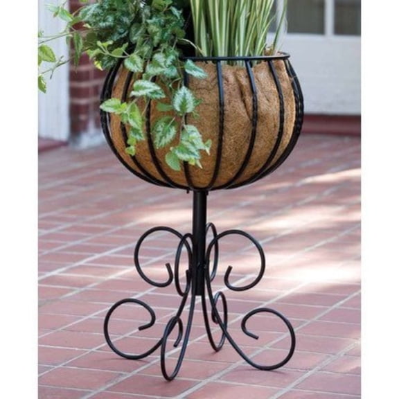 Gardman R954 Blacksmith Patio Urn, 14" Wide x 24.5" High